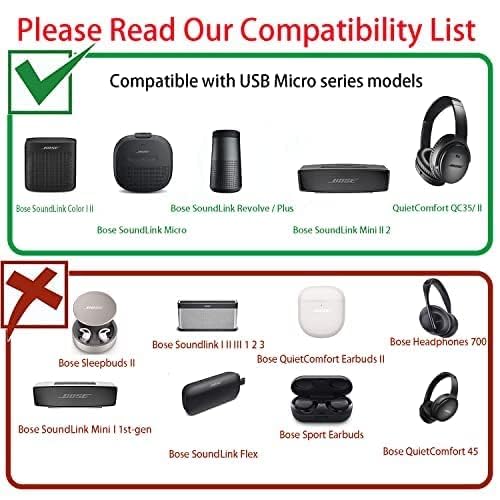 Amazon.com: Micro USB Charger Compatible with Bose SoundLink Color